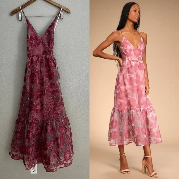 chinese dress ladies Fabian Jacquard Midi Dress